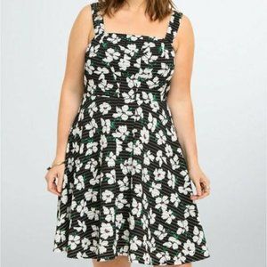 Torrid Skater Floral Printed Casual Cocktail Dress